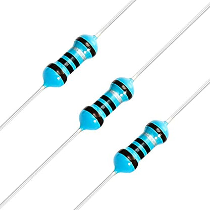 Chanzon 100pcs 1/4W (0.25W) 1 Ω ohm Metal Film Fixed Resistor - size: [1-4ZC01] 1 ohm