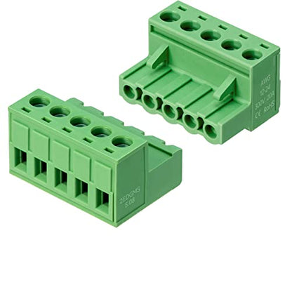 10 Sets 5 Pin 5.08mm PCB Screw Terminal Block Phoenix Connectors - size: 5P