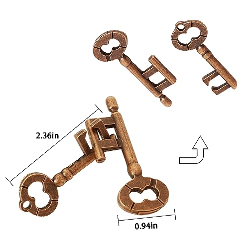 Metal Brain Teasers Puzzles for Adults 3 PCS