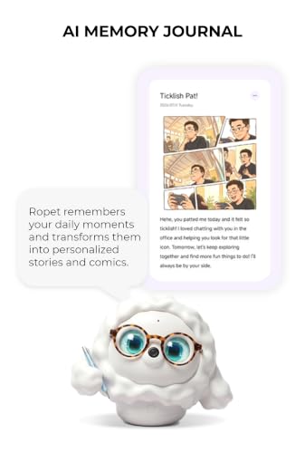 AI Pet Interactive Robotic Companion Robot, Emotional Support for Kids and Adults, AI Desk Emo Robots, Anxiety Relief Comfort Gift (Including Colorful Charging Base)