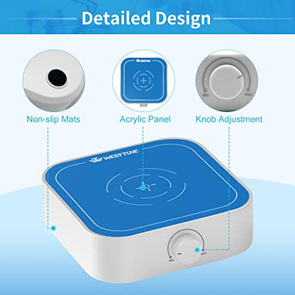 3000rpm Magnetic Stirrer Mixer with Stir Bar, Brushless DC Motor Max 3000ml Magnetic Stir Plate Mixer Blue-White（No Hot) - style: Blue-White-3000RPM Basic
