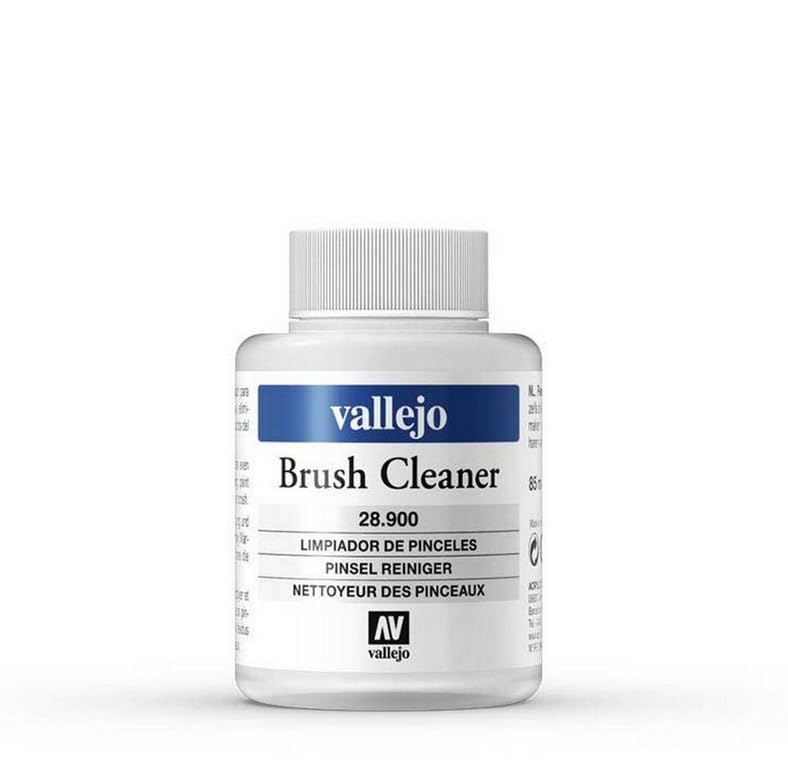 Vallejo - Brush Clenaer for Actylic Paints, 85 ml, 2.87 Oz. Fl. - color: Brush Cleanner