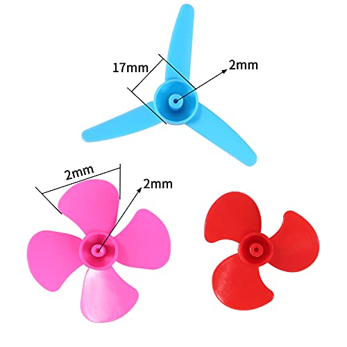 Electric DC TT Motors Kit Plastic Gears AA Battery Holder Case with Mini RC Motor 1.5-3V 15000RPM Electronic Wire Shaft Propeller 9V Battery Clip and Rocker Switch for DIY Science Projects - color: C kit