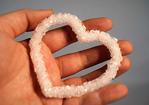 10-Student Classroom Crystal Kit. Safe and Easy to Use. Everything a Teacher Needs for 10 Students to Grow Two Different Crystal Shapes Like a Heart or Snowflake.