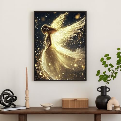 Okarina Diamond Art Kits for Adults & Beginners, Angel Diamond Painting Kit - color: HMDPUS-25413
