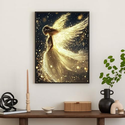 Okarina Diamond Art Kits for Adults & Beginners, Angel Diamond Painting Kit - color: HMDPUS-25413