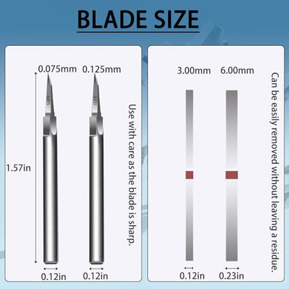 Model Scriber Blades Tungsten Steel 0.075mm & 0.125mm - style: 0.075+0.125mm