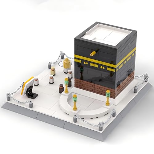 CAXIMSY Islamic Mosque Kaaba Architectural Model Building Block Sets Muslim Bricks Toy Hajj Kit Eid Gifts for Adult 446 Pieces - color: Mosque Kaaba Architecture