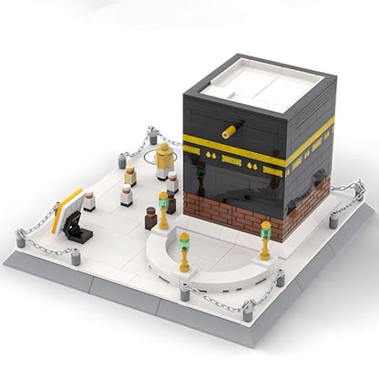 CAXIMSY Islamic Mosque Kaaba Architectural Model Building Block Sets Muslim Bricks Toy Hajj Kit Eid Gifts for Adult 446 Pieces - color: Mosque Kaaba Architecture
