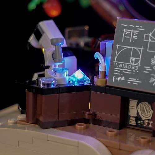 Upgraded Led Light Kit Compatible with Lego Ideas The Evolution of STEM Building Set, Lights Decoration Compatible with Lego 21355 (Model Not Included)