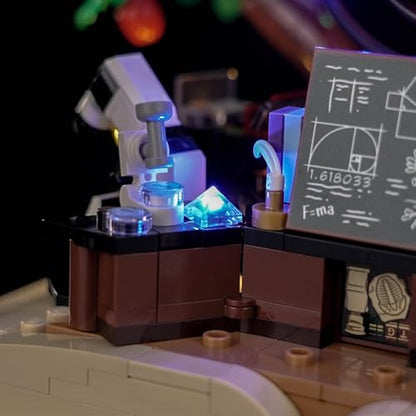 Upgraded Led Light Kit Compatible with Lego Ideas The Evolution of STEM Building Set, Lights Decoration Compatible with Lego 21355 (Model Not Included)