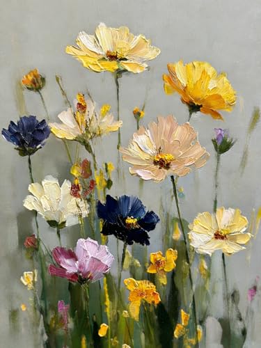 CHWGLFGG 5D Wild Flowers Diamond Art Kits for Adults Beginners 12x16in - color: KM895-1