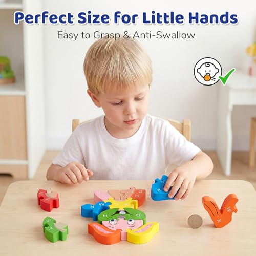 LovesTown Puzzle for Kids, Wooden, 3D Rabbit Shape - size: Medium, style: Rabbit