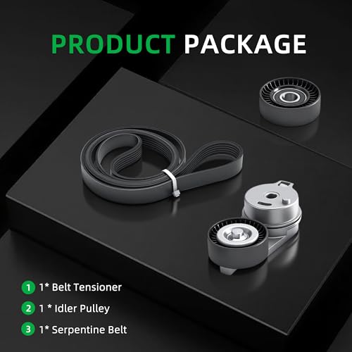 Serpentine Belt Tensioner Idler Pulley Kit for Ram 1500 5.7L V8 2013-2022 - size: for Ram 1500/1500 Classic 2013-2022