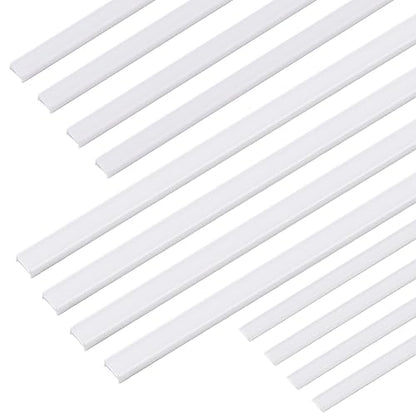 BENECREAT 75PCS ABS Plastic Bars (3 Sizes) - Model Building Tubes for DIY Sand Table, Handmade Crafts, Architectural Modeling - color: I Beam Tubes