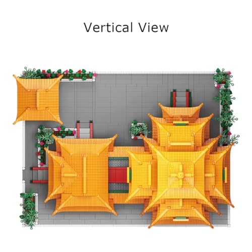 Yuejiang Tower Nanjing China Micro Brick Building Set (5036 Pieces) – Landmark Model Oriental Architecture Educational Toy Gift for Kids and Adults - color: Yuejiang Tower