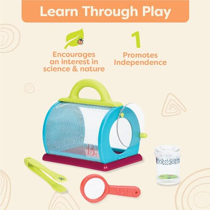 B. toys Bug Bungalow Bug Catching Kit with Mesh Bug House Case, Summer