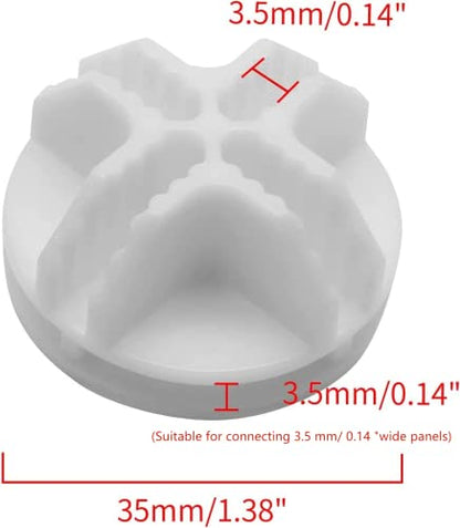 30 Pcs Wire Cube Connectors for Modular Storage Shelving (White)