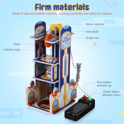 Toddmomy Elevator Toy Kids Science Kit Working Model School Project