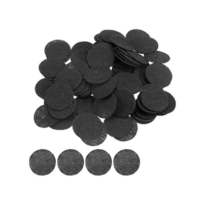 HARFINGTON 300pcs Round Felt Circles, 25mm 1" Pre Cut Felt Craft Pads Non-Woven Mini Felt Fabric Circles for DIY Sewing Handcraft Cut Projects Craft Finishing, Black - color: Black, size: 25mm