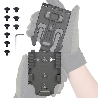 Quick Locking System Kit (QLS Kit), QLS 19 Locking Fork and QLS 22L Receiver Plate for Drop Leg Holster, Duty Belt and Low Ride Universal Belt Loop - color: RG 1-Pack-QLS KIT SET