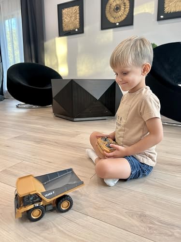 KIDMARKT Remote Control Construction Dump Truck Toy - Construction Toys Vehicle, Toys for Boys 3-5 4-7 8-12 Year Old Kids Christmas Birthday Gift - size: Dump Truck 2