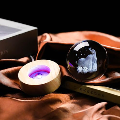 3D Labrador Gifts for Women - Crystals Ball 60mm Labrador Figurines Decor Glass Animals Figurine - Birthday Gifts for Best Friend, Lovers Keepsake Paperweight - style: Labrador