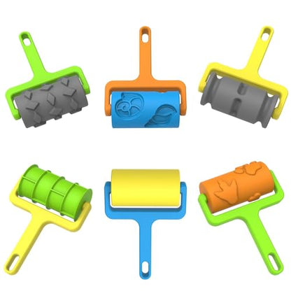 NOVAZANU 6pcs Sand Beach Roller Set, Beach Theme,Outdoor Sand Play