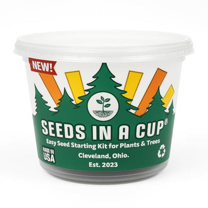 Rhubarb Grow Kit – Seeds In A Cup - Plant Starter Set – Grow Rhubarb from Seed Indoors or Outdoors – Organic Soil & Recyclable Mini Greenhouse – Easy Gardening Gift for Beginners - style: Mini Greenhouse Recyclable Plastic Planter