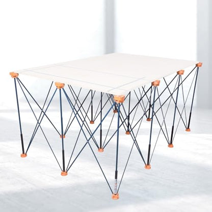 POWERTEC Arachni-Flex Portable Workbench 4x6ft Collapsible Workstand - Heavy Duty Folding Work Table Base, 4500 lbs Capacity 36 Inch Work Height, No Assembly Mobile Work Station w/Carry Strap (71929) - style: 4x6ft Base