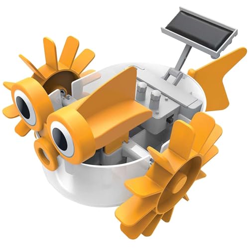 4M Green Science Aqua Robot - Solar & Battery Power DIY Water Swimming Toy - style: 4M 403415 Green Science Aqua Robot-Solar Hybrid Power, Multi