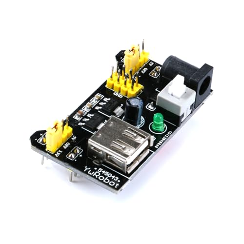 5 Pack 3.3V 5V Power Supply Module for MB102 102 Prototype Breadboard DC 6.5-12V USB Module
