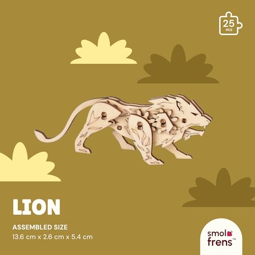 3D Wooden Puzzles for Kids Ages 8+, 6 Pack Animal Puzzles, FSC-Certified Wood, Plastic-Free Toy, STEM Kit for Kids Teens Adults, Wood Craft Model Kit, Individually Wrapped Party Favors - Exotic Frens - color: Exotic Frens