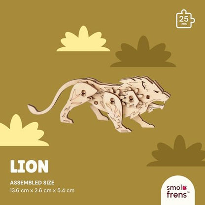 3D Wooden Puzzles for Kids Ages 8+, 6 Pack Animal Puzzles, FSC-Certified Wood, Plastic-Free Toy, STEM Kit for Kids Teens Adults, Wood Craft Model Kit, Individually Wrapped Party Favors - Exotic Frens - color: Exotic Frens