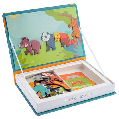 Stephen Joseph Magnetic Activity Set for Kids, Zoo 50-Piece Play Set - color: Zoo
