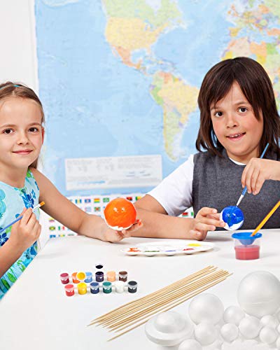 Pllieay Solar System Model Foam Ball Kit for School Science Projects - color: 40 Pieces
