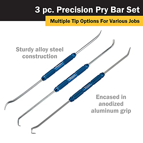 Titan Tools 85504 3-Piece Precision Pry Bar Tool Set s - style: 3-Piece Set