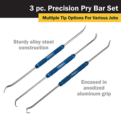 Titan Tools 85504 3-Piece Precision Pry Bar Tool Set s - style: 3-Piece Set