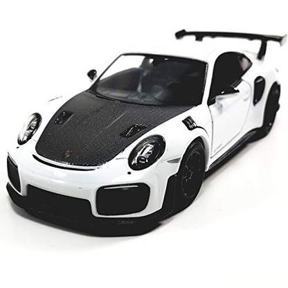 KiNSMART - 2010 Porsche 911 GT2 RS 1:36 Scale 5" Die Cast Metal Model Toy Sports Car Toy (White) - color: White