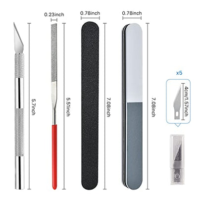 22 Pieces Metal DIY Model Tool Sets Metal Earth Model Kits, 2 Nose Pliers and Tab Edge Cylinder Cone Shape Bending Assist Tools for 3D Metal Jigsaw Puzzles Assembly