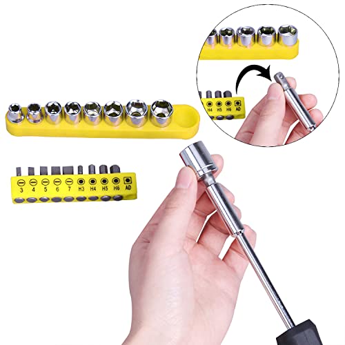 CARTMAN 148-Piece Automotive And Household Tool Set, Yellow Repair Kit Case - color: Yellow