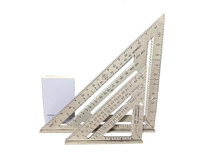 SWANSON Tool Co., Inc SW1201K Value Pack 7 inch Speed Square and Big 12 Speed Square (without layout bar) ships with Blue Book - size: 7" & 12" (inches) Combo