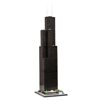 Willis Tower Blocks Set,2847 PCS 1:800 New York Landmark Model for Adults - color: Willis Tower