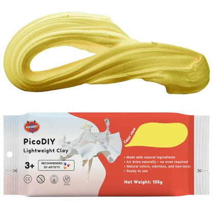 Air Dry Clay Lightweight, Flexible Modeling Clay for Adults Arts and Crafts - color: Yellow