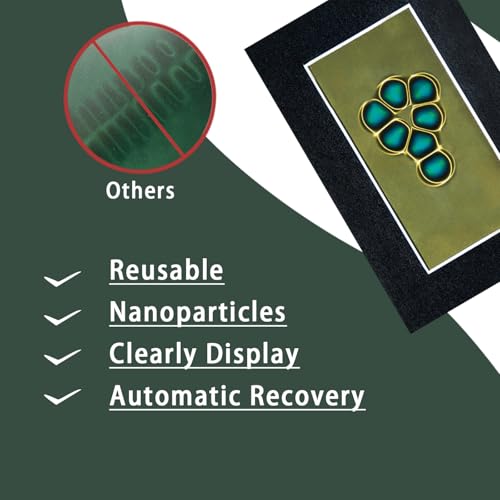 2 x 4 Inch Magnetic Field Viewing Film, Magnetic Field Viewer, Magnetic Flux Display, Magnet Pattern Detector, Scientific Project Teaching, Automatic and Reusable Recovery - size: 2" x 4"