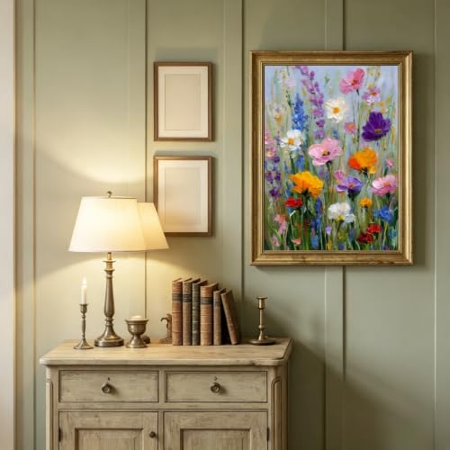 CHWGLFGG Floral Wildflower Diamond Art Kits for Adults Beginners 12x16inch - color: KM1329-1