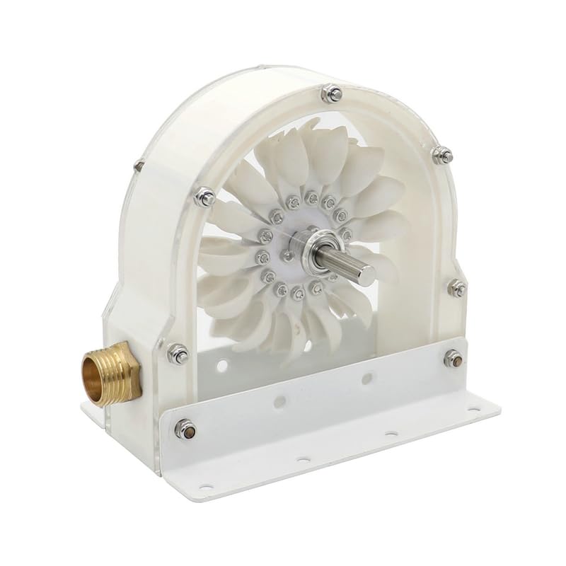 VIGAN 1PCS Multifunction High Efficiency Pelton Water Turbine Impact Water Wheel Bucket Wheel DIY Hydroelectric Generator