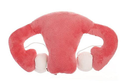 GIANTmicrobes Uterus Plush -Stuffed Uterus with Magnetic Detachable Ovaries - size: Regular