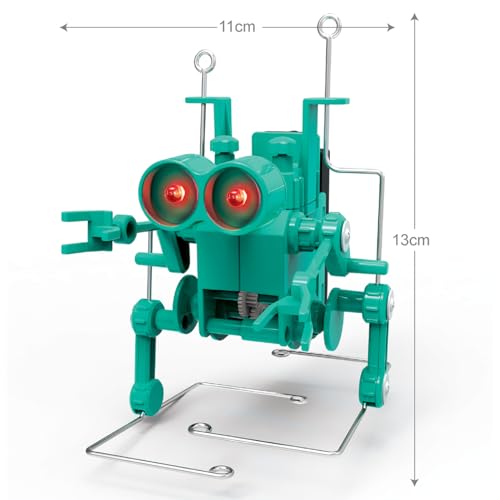4M Kidz Robotix-Wacky Walking Robot, Science and Activity Kit for Boys and Girls 8-14 Years, STEM Kit, Educational Fun Science