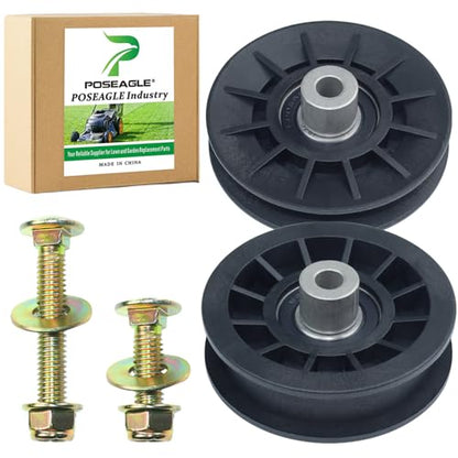 532194326 Idler Pulley with 532194327 Pulley for YTH2348 Mowers - size: 1x532194326+1x532194327
